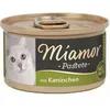 Image de MIAMOR - Pâtée | Nourriture Humide pour Chats Adultes avec Taurine Naturelle - Aliment Complet sans céréales en boîte sans soja ni additifs artificiels - 12 x 85 g - Lapins