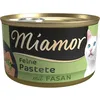 Image de MIAMOR - Pâtée | Nourriture Humide pour Chats Adultes avec Taurine Naturelle - Aliment Complet sans céréales en boîte sans soja ni additifs artificiels - 12 x 85 g de Faisan