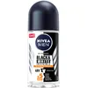 Image de Nivea Roll On Men 50 ml (lot de 6) Invisible for Black & White Ultimate Impact Protection longue durée contre les taches jaunes 48 heures de protection avec soin de la peau