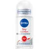 Image de NIVEA Déodorant à bille Dry Comfort (50 ml), anti-transpirant fiable avec minéraux pour une sensation de peau sèche, avec protection 72h et formule Dual Active