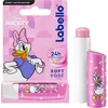 Image de LABELLO Soft Rosé Daisy Duck édition limitée Disney (1 x 5,5 ml), Stick à lèvres nacré hydratant pour enfants, Baume à lèvres nourrissant hydratation longue durée