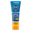 Image de NIVEA SUN Crème solaire UV VISAGE Essentiels FPS 30 (1 x 50 ml), Protection anti UV hydratante, Écran solaire anti UVA/UVB pour tous types de peaux