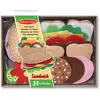 Image de Melissa & Doug Kit de Sandwich en Feutre, Jouets de nourriture et accessoires de cuisine pour enfants, Montessori, Aliments en feutre, Jeux de rôle, Jeu d'imitation, Cadeau pour enfants de 3 4 5 6 ans