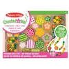 Image de Melissa & Doug Perles en bois - fleurs,Fabrication de bijoux, colliers, bracelet, Loisirs creatifs pour enfants, Bracelets d'amitié pour filles et garçons, Cadeaux pour enfants de 4, 5, 6 ans