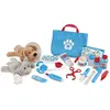 Image de Melissa & Doug Ensemble de jeu Vétérinaire Pet Vet, 24 pièces et- 2 peluches chien et chat, Jeu d'imitación, Jouet créatif, Cadeau pour garçons et filles de 3 4 5 6 7 ans