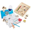 Image de Melissa & Doug Paw Patrol Tampons en Bois - 25 pièces, Jouet créatif avec Les Chiens de La Pat' Patrouille, Timbres en Bois, Kit d'activités, Cadeau pour garçons et Filles de 3 4 5 6 7 Ans