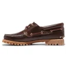 Image de Timberland pour femme. TB0513042141 Chaussures bateau en cuir marron Noreen (39 W), Plat, Lacets, Casuel