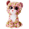 Image de Ty - Beanie Boo's - Peluche Lainey le Léopard, TY36312, Rose / Vert, 15 cm