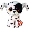 Image de TY - Beanie Boo's - Peluche Luther le dalmatien 15 cm - TY36389, Blanc/Noir