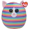 Image de TY- Squish a boos-Coussin Heather Le Chat 40cm, TY39189, Multicolore