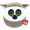 Image de Ty - Squish a boos - Coussin Peluche Linus Le lémurien, Blanc/Marron
