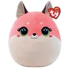 Image de TY - Squish a boos - Coussin Peluche Roxie Le Renard, Rose, 20 cm