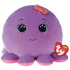 Image de TY - Squish a boos - Coussin Octavia la pieuvre 20cm - TY39242, Violet