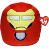 Image de TY - Marvel Squish a boos - Coussin Iron Man 20 cm - TY39253 - Rouge, Jaune - Dès 3 Ans
