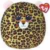 Image de TY - Squish a boos - Coussin Peluche Livvie Le léopard, 20 cm