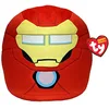 Image de TY - Marvel Squish a boos - Coussin Iron Man 35 cm - TY39351 - Rouge, Jaune - Dès 3 Ans