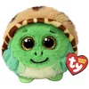 Image de TY T42549 - Beanie Balls Cruiser la Tortue avec des Yeux dorés pailletés, Animaux en Peluche Douce et Ronde à Collectionner - 8 cm