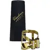 Image de Vandoren LC56AP M/O ligature de couleur or, style vintage, pour saxophone soprano