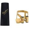 Image de Ligature M/o Soprano Finition Vieil Or et Couvre-bec Plastique - LC56AP