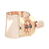 Image de Ligature Optimum Or Rose Clarinette Sib + Couvre-bec Plastique