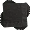 Image de Unique Party - 3201 - Serviettes en Papier - 13 cm - Noir