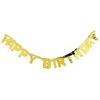 Image de Unique Party - 49587 - Banderole d'Anniversaire - Happy Birthday - 1,2 m - Or