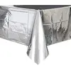 Image de Unique Party 50410 - Nappe en Plastique - 2,74 x 1,37 m - Couleur Argent Métallique