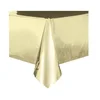 Image de Unique Party 50411 - Nappe en Plastique - 2,74 x 1,37 m - Couleur Or Métallique