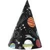 Image de Unique Party 73271 - Chapeaux de Fête - Fête à Thème de L'espace - Paquet de 8