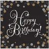 Image de Amscan International Gold Sparkling Celebration Luncheon Napkins 33cm /16