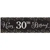 Image de Amscan 120318   Bannière géante Happy Birthday avec chiffres et lettres autocollants pour 1er au 100e anniversaire   1,65 m