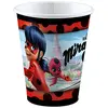 Image de amscan 9902874 Miraculous Lot de 8 gobelets en Papier, capacité 250 ML, Vaisselle de fête, 1 pièce
