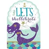 Image de amscan 491975 Mermaid Wishes - Lot de 8 cartes d'invitation et autocollants - Motif sirène