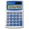 Image de Ibico, Calculatrice de poche 082X, practique et compacte pour le bureau, la maison et l’école, Blanc/Bleu, 68 x 8 x 112 mm, IB410017