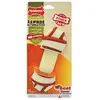 Image de Nylabone Alternative au cuir brut, jouet à mâcher qui ne laisse aucun dégâts, os noué, arôme boeuf, pour les gros chiens (jusqu’à 23kg), Chiens à mâchouillage puissant/extrême