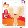 Image de Nylabone Jouet à mâcher résistant Dura en forme d’os de voeux, arôme poulet, pour les moyen chiens (jusqu’à 16kg), Chiens à mâchouillage puissant/extrême