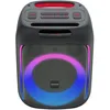 Image de Kenwood Enceinte Bluetooth puissante, batterie 10H AS-P200BT, portable, auto-amplifiée, woofer 165mm, lumières LED, USB, MicroSD, AUX