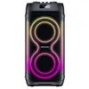 Image de Kenwood AS-P400BT Haut-Parleur Party 100W RMS, Bluetooth 5.3, DSP, TWS stéréo, USB/TF/AUX, entrée Micro et Guitare, lumières LED, Commandes Bas/élevées, Batterie jusqu'à 8h   Noir