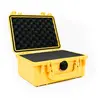 Image de PELI 1150 valise de protection antichoc pour équipement photo et vidéo, étanche IP67, capacité de 3L, fabriquée aux États-Unis, avec insert en mousse personnalisable, jaune