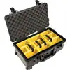 Image de Peli 1514 flight case à roulettes noir avec compartiments 501 x 279 x 193 mm