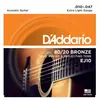 Image de D'Addario EJ10 80/20 Bronze Extra Light 10/47