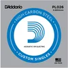 Image de D'Addario PL026 Corde seule en acier pur pour guitare Calibre .026