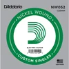 Image de D'Addario NW052 Corde seule avec filet en nickel pour guitare électrique Calibre .052