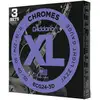 Image de D'Addario ECG24-3D 11-50 Jazz Light Flatwound Chromes cordes pour guitare électrique (3 jeux)