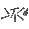 Image de Bridge Pins With End Pin Set Ebony With Ivory Dot
