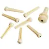 Image de Bridge Pins With End Pin Set Of 7 Ivory With Black Dot