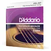 Image de D'Addario EJ38H Cordes en bronze phosphoreux pour guitare acoustique High Strung/Nashville 10-27