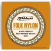 Image de D'Addario EJ34 Folk Nylon Ball End 80/20 Bronze/Black