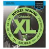 Image de D'Addario EXL165-5 Nickel Wound 5-St Bass Custom Light 45/135 Long Scale
