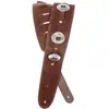 Image de D'Addario 25SSC01 sangle guitare suède marron avec conchos